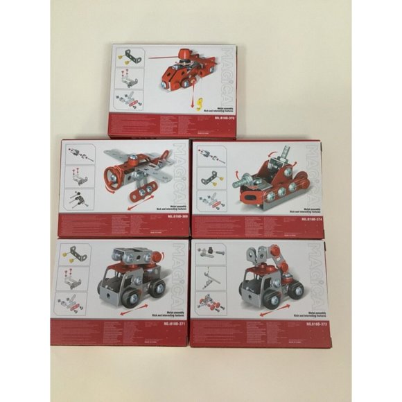 Iron Commander Mini Erector Set Metal Building Sets x 5 (Fire Trucks Series) - Picture 5 of 7